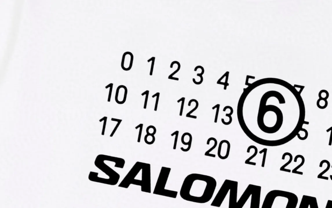 Salomon x Magiera MM 6 2025New Arrival logo Same Style t · 300 100％ · 32 · ：White Size：XS S M L